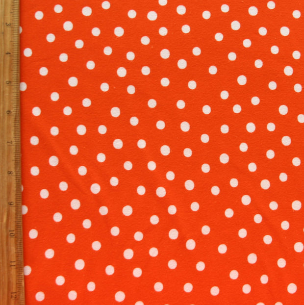 orange knit fabric