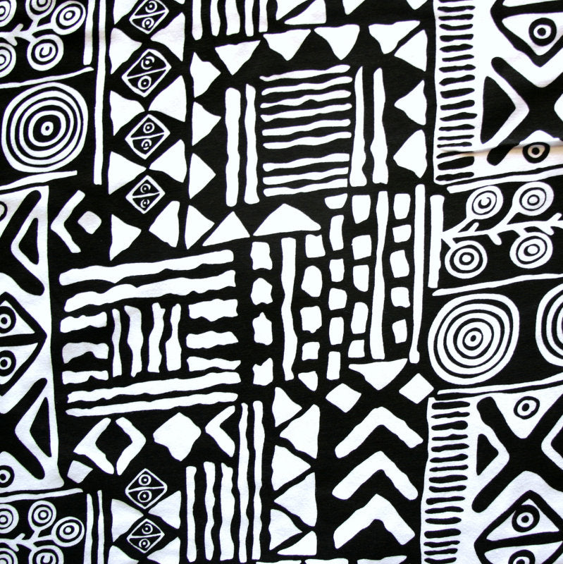 tribal print knit fabric