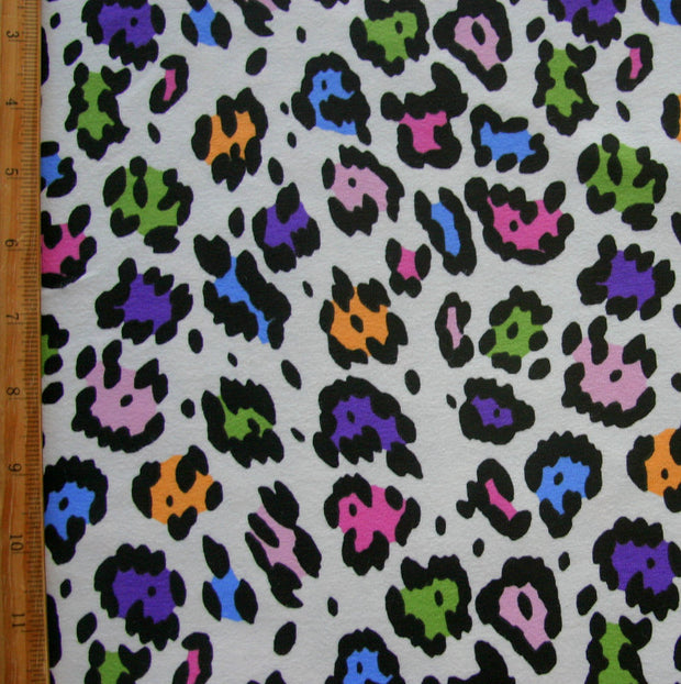 leopard jersey knit fabric