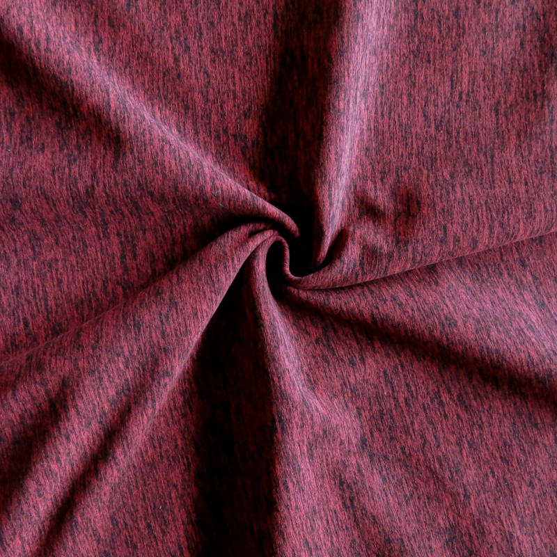 Red/Black Marl Poly Spandex Jersey Knit 