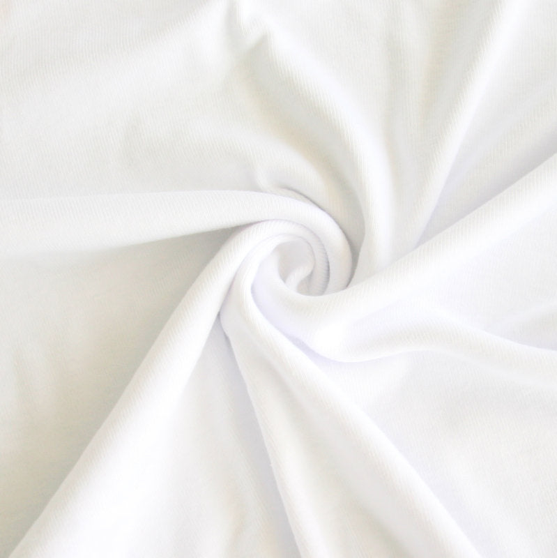 white cotton knit fabric