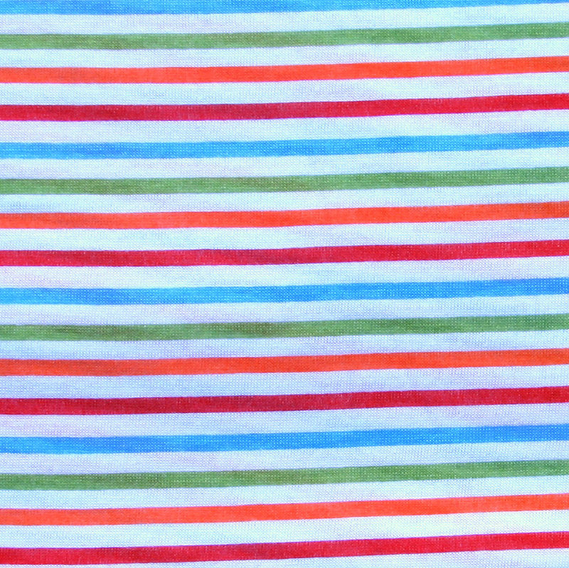 striped cotton knit fabric