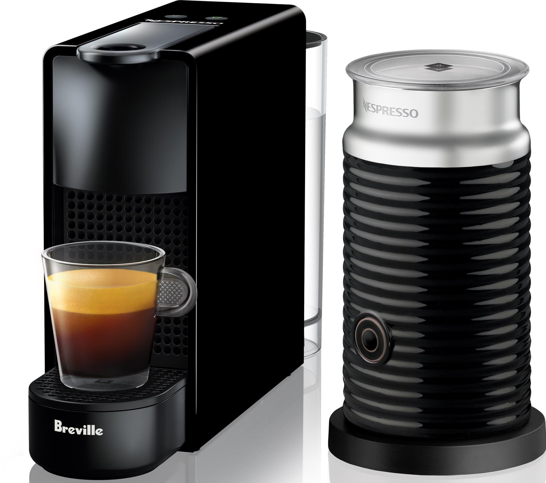 Breville nespresso essenza mini coffee machine bundle (black) – Simple ...