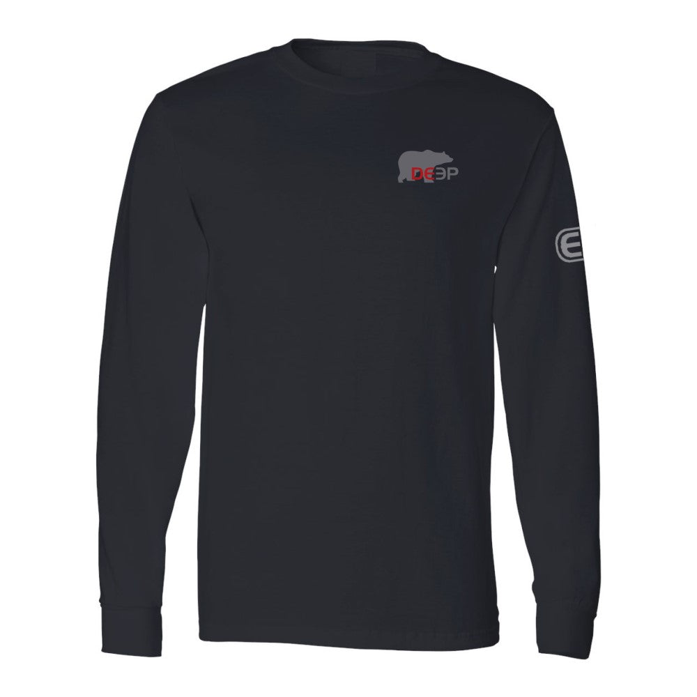 Black Cotton Long Sleeve Fishing Shirts -Long Sleeve Surf Shirts