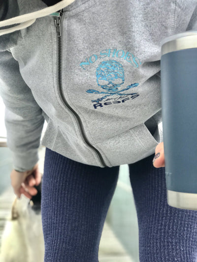 No Shoes Reefs - Repreve Long Sleeve Performance Tee - Artic Blue - SI