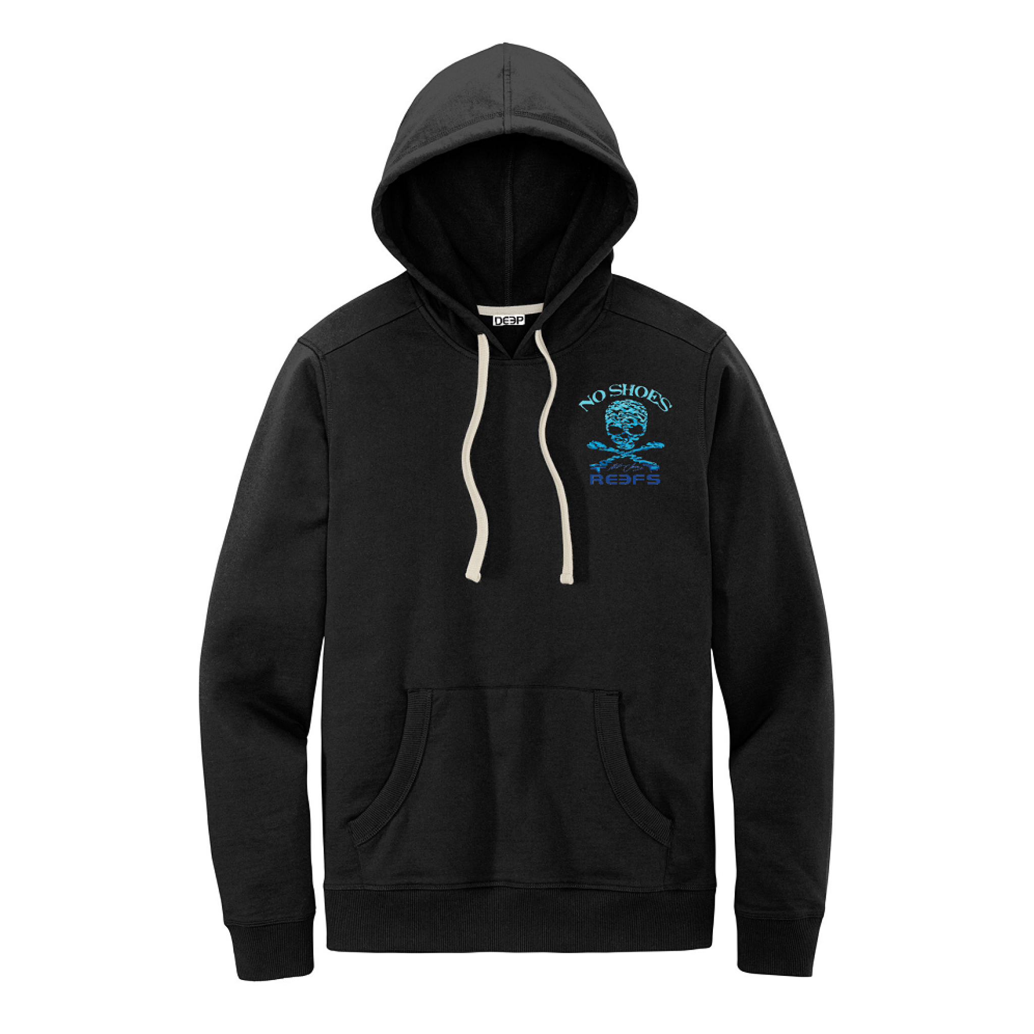 No Shoes Reefs - Hoodie - Black | Deep Apparel | Reviews on Judge.me