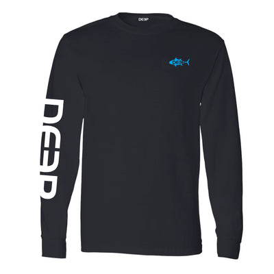 Shark Cotton Long Sleeve - 5 Colors Available, M / Navy