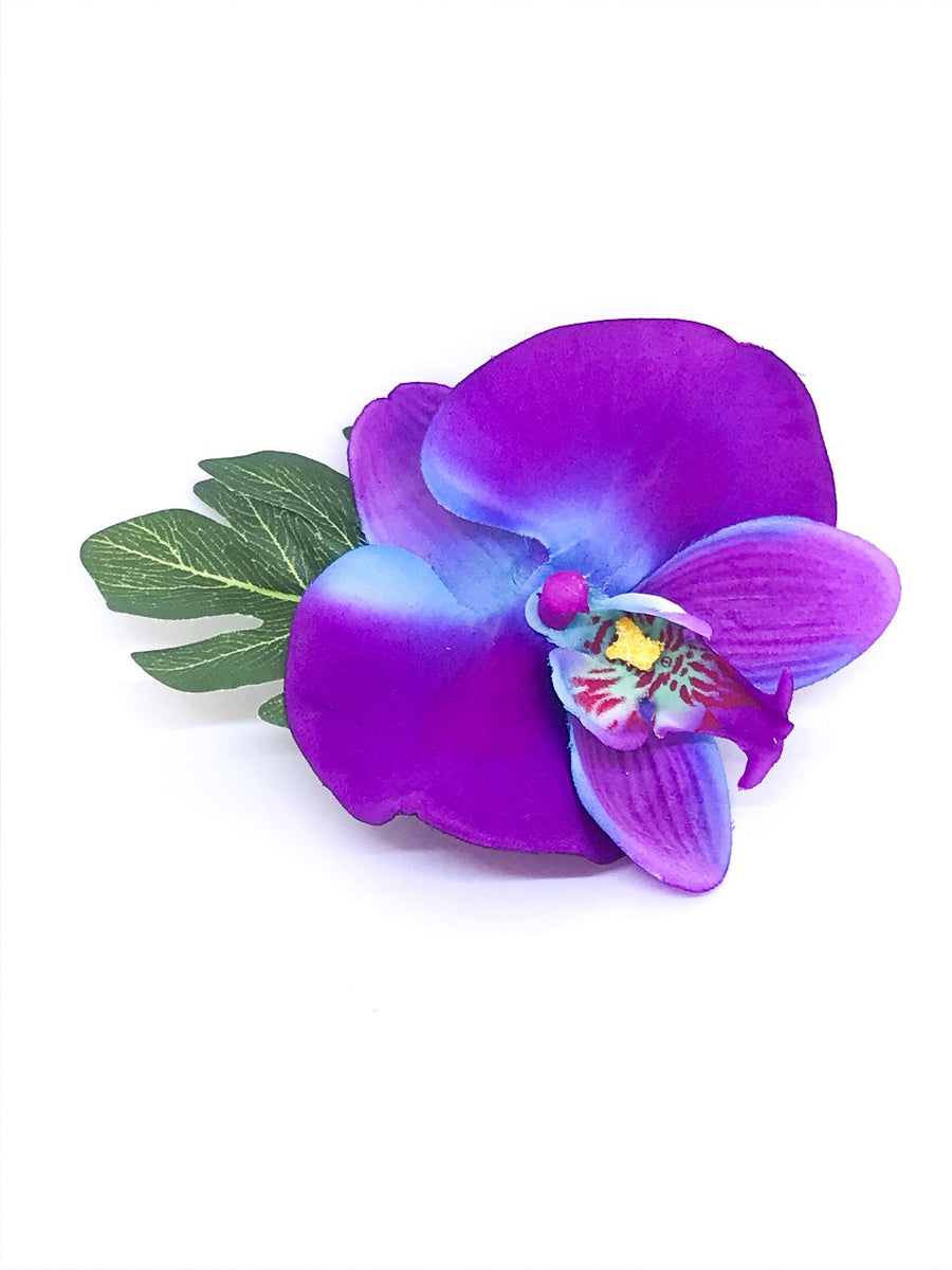 Orchidée mauve et bleue – Vintage Romance