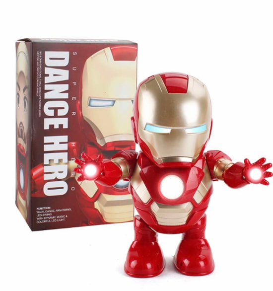 Danse Iron Man Jouet Tiktok Robot Électronique w / LED Lumière