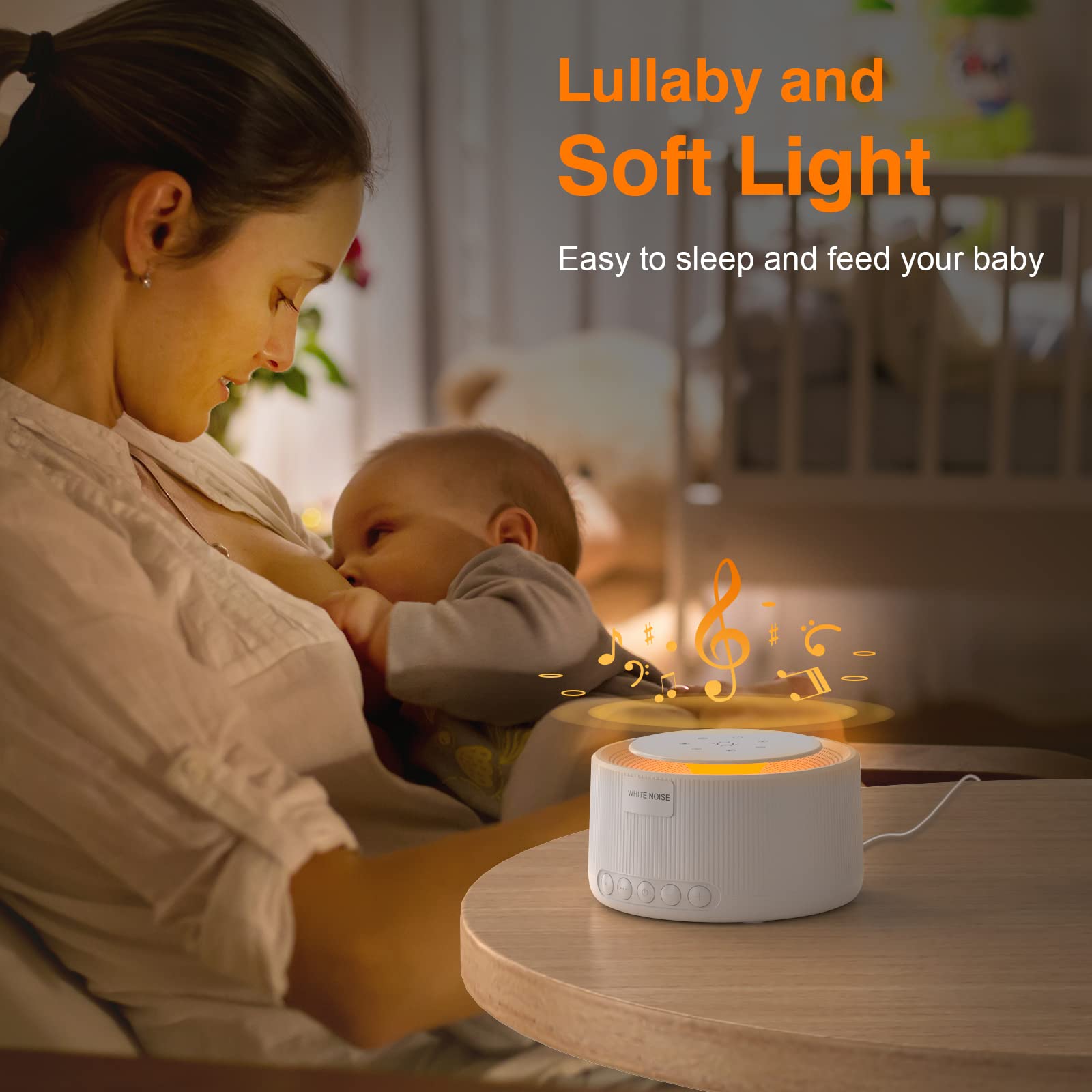  Baby Sound Machine, Momcozy White Noise Machine for Baby  Sleeping with Night Light, Toddler Sleep Trainer with 34 Soothing Sounds,  Timer, App Remote Control, Personal Sleep Routine (Blue) : Health 
