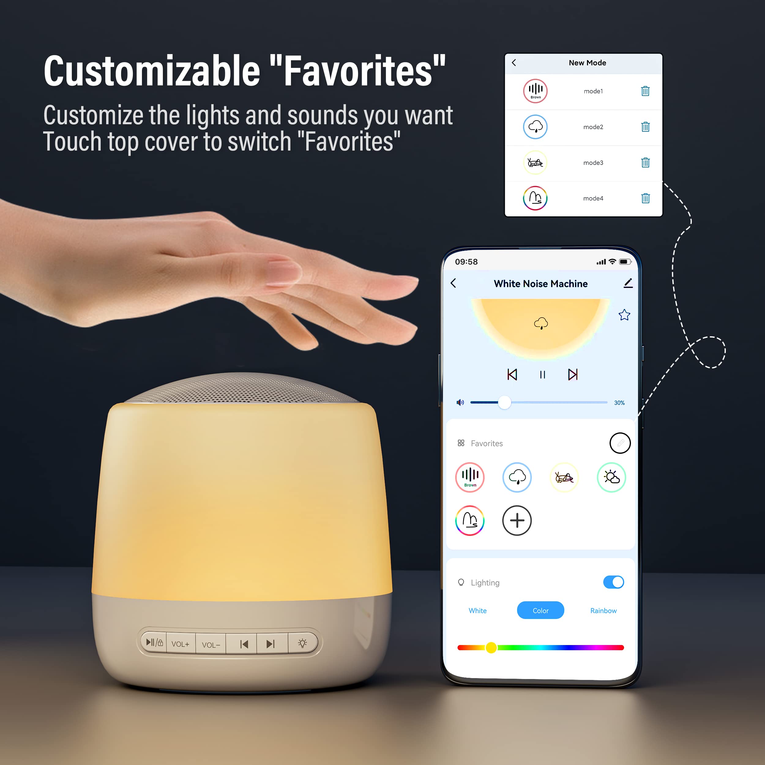 Smart Wake Up Light Alarm Clock BT Speaker Works with Alexa