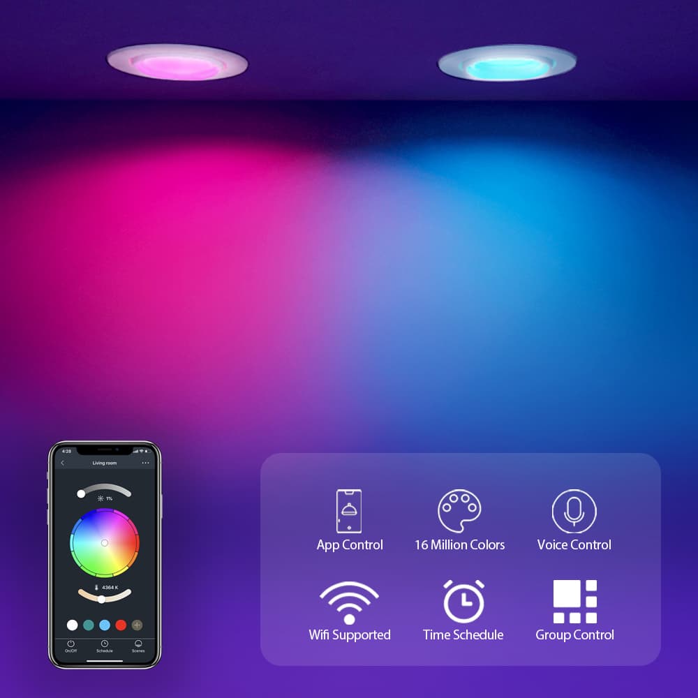 LUMIMAN PRO-BR30 LED Smart Bulb Color Changing LED WiFi Dimmable Multi