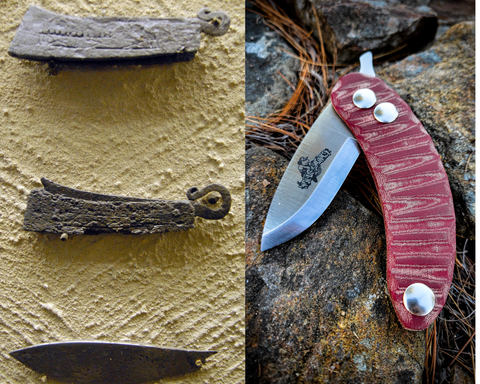Viking folding knives/woods monkey
