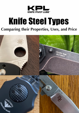 Article hero image, title with four knives with varying blade steels