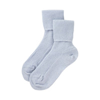Thumbnail for Womens light blue Cashmere Bedsock