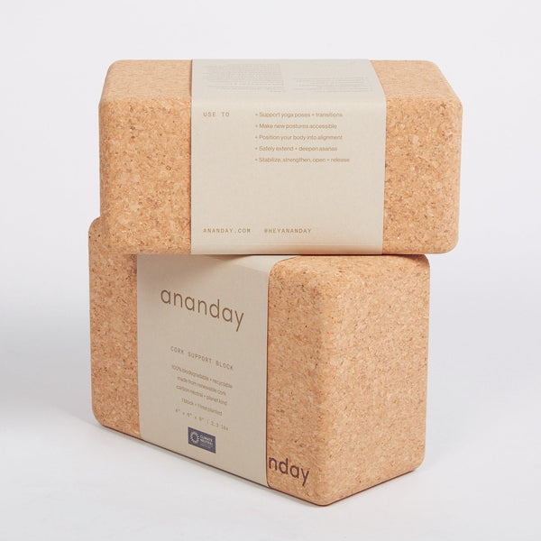 PAIR OF THE ORIGINAL CORK YOGA BLOCKS