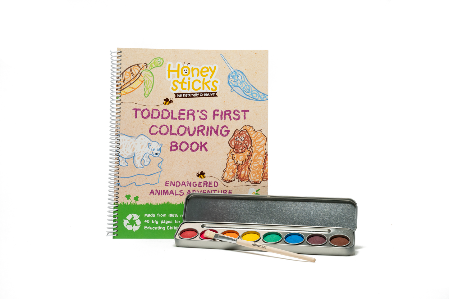 HONEYSTICKS The Busy Bee Coloring Book & Beeswax Crayon Set - ShopStyle  Games & Puzzles