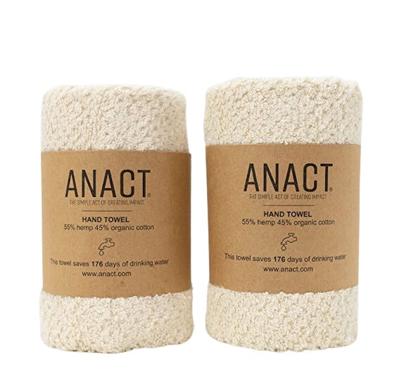 Anact - Hemp + Organic Cotton Towels - exist green