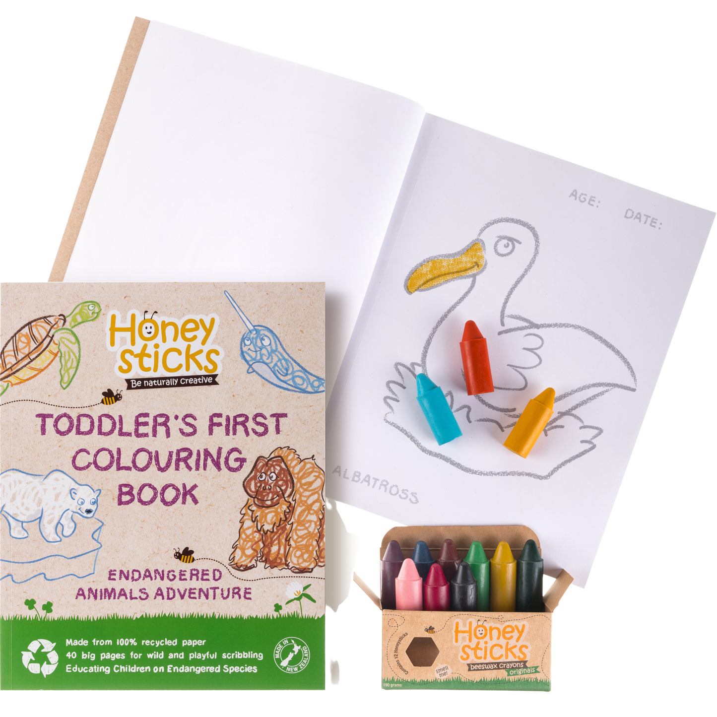 The Busy Bee Coloring Set by Honeysticks USA – Simple Switch