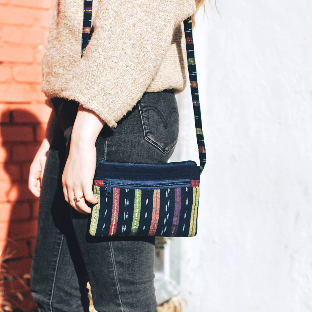 Clara Crossbody Woven Bone