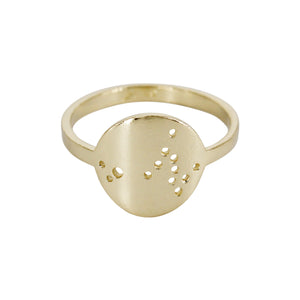 Gold Scorpio Zodiac Constellation Ring - Art + Soul Gallery