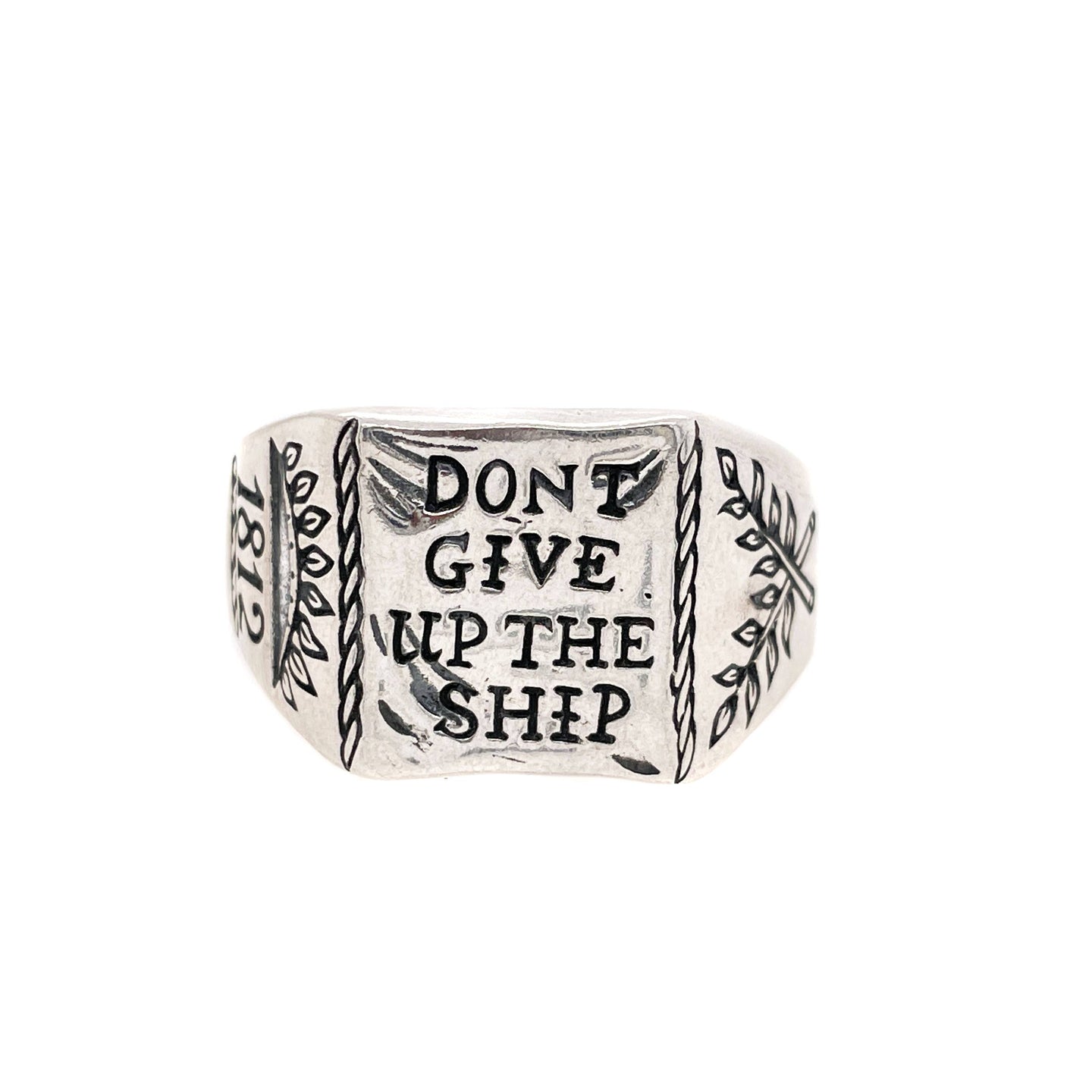 Don't Give Up The Ship Signet Ring