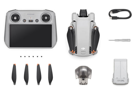 DJI Mini 3 Pro with RC Remote Controller and Fly More Kit in Gray