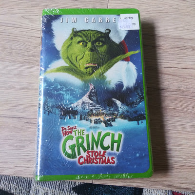 Dr. Seuss' How The Grinch Stole Christmas - Clamshell  VHS - Jim Carrey