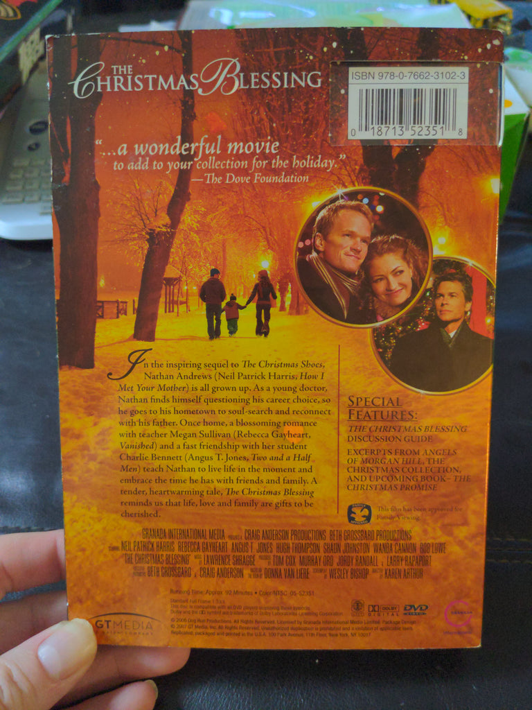 The Christmas Blessing DVD w/Slipcover Neil Patrick Harris Rob Low