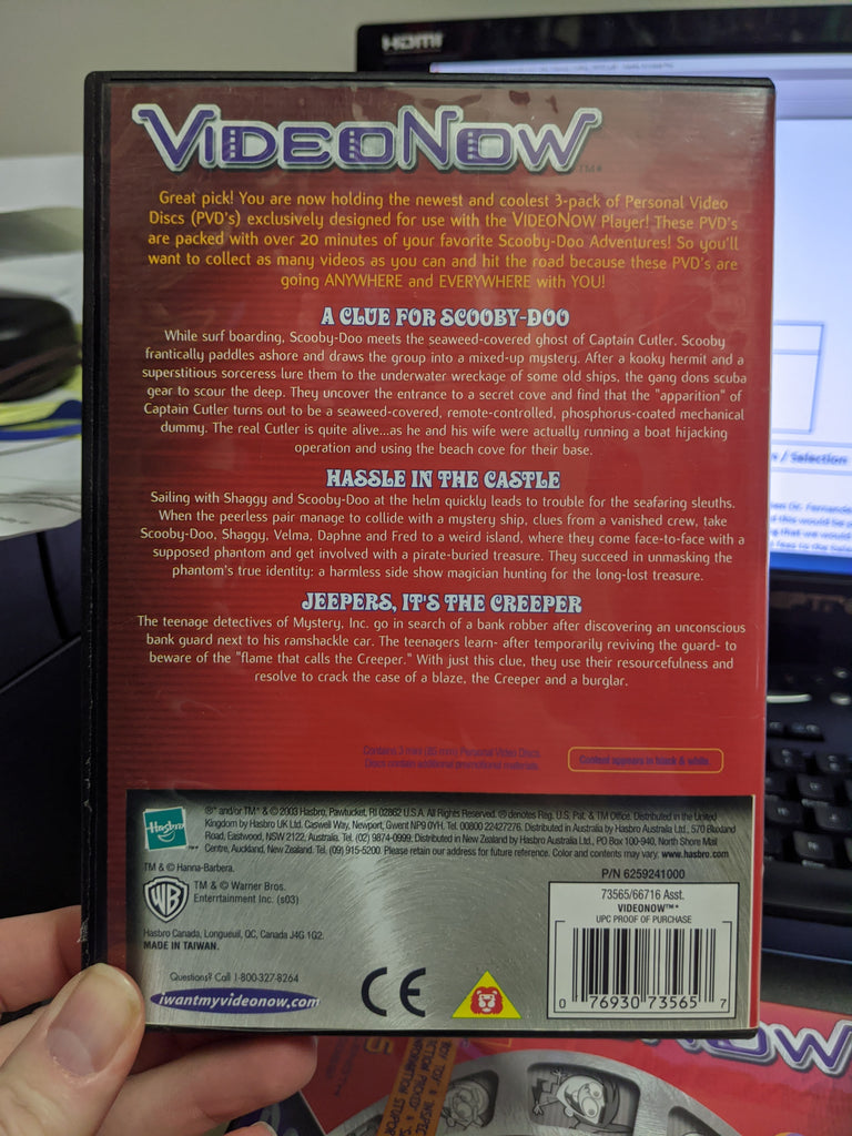 VideoNow Personal Player 3 Disk Pack - Scooby-Doo! Cartoons Volume 1 ...