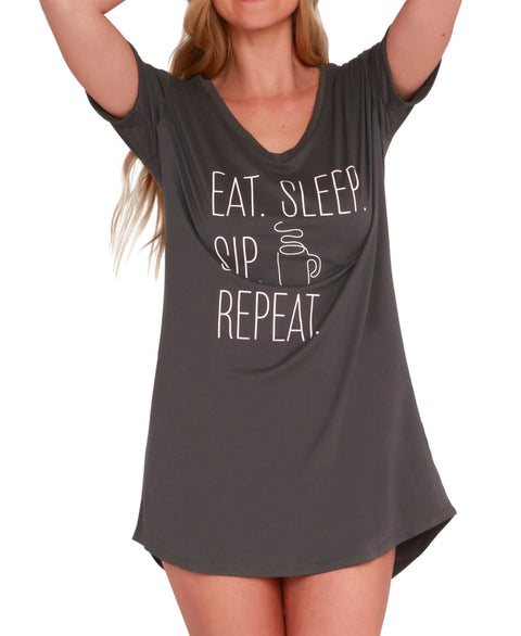 Time To Wine Down -- Sleep Shirt – Home Treasures & More