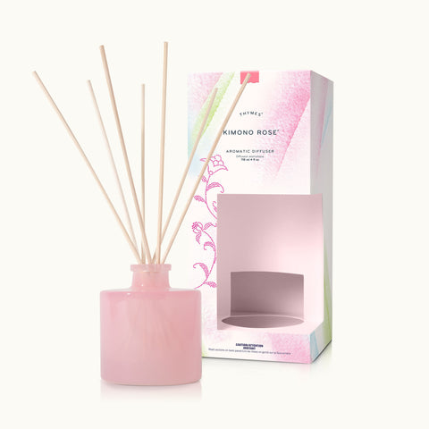 Thymes Statement Petite Frasier Fir Diffuser - Home Fragrance Diffuser Set  Includes Reed Diffuser Sticks, Fragrance Oil, and Glass Bottle Oil Diffuser