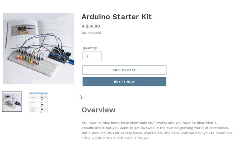 Arduino starter kit for DIY electronics