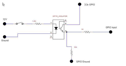 PC817 Connection schematic