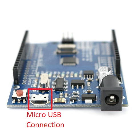 Arduino Uno with micro USB connection