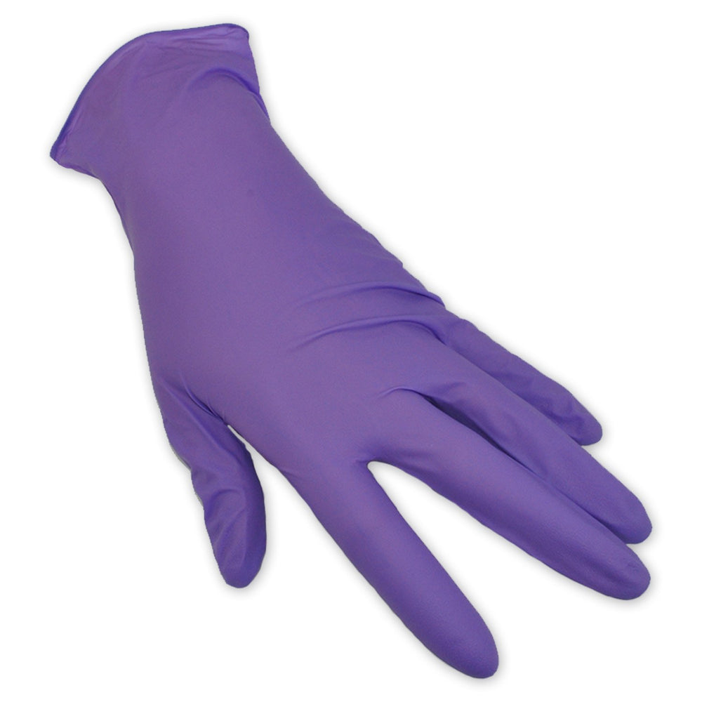 halyard purple nitrile gloves