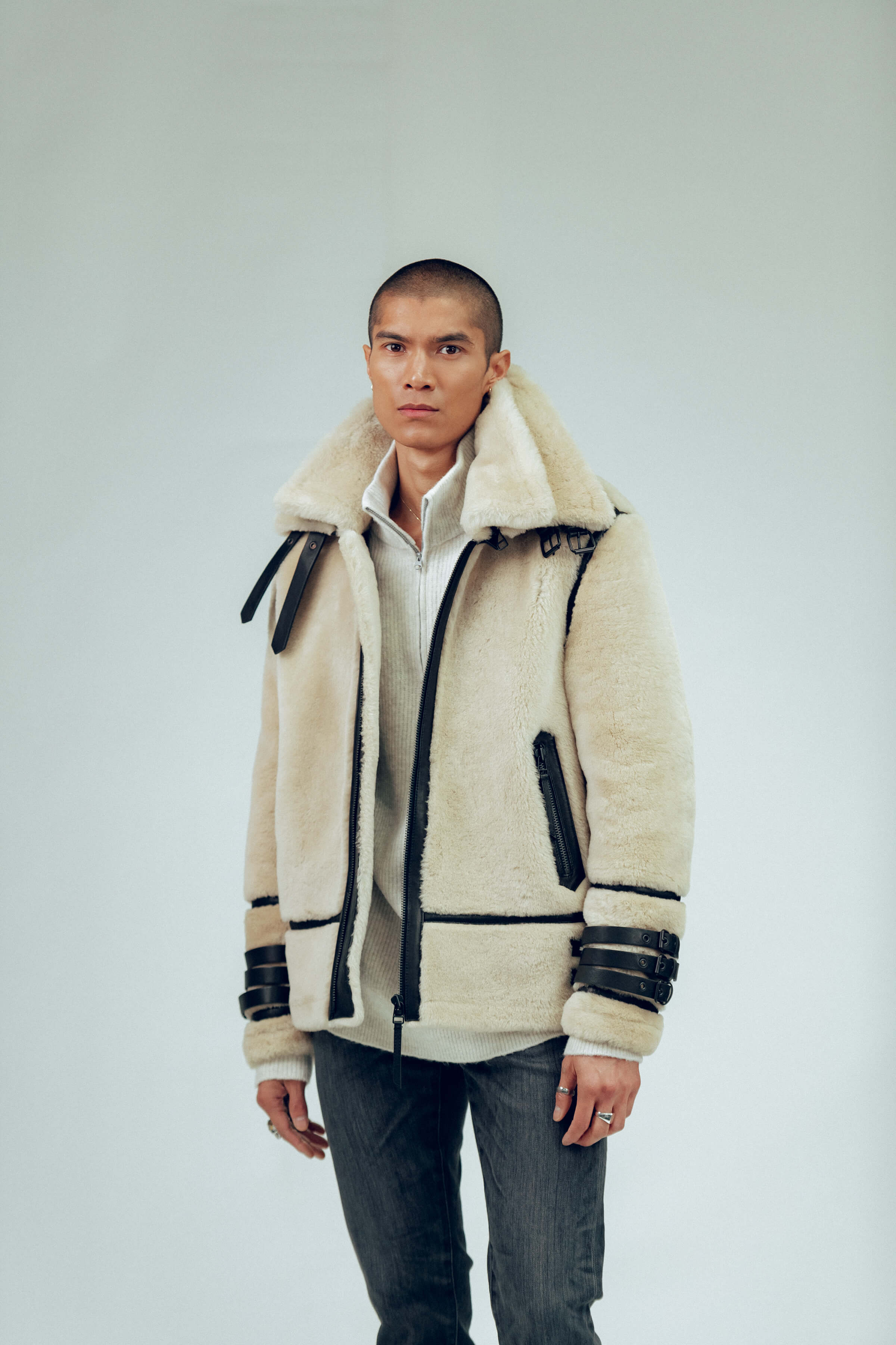 shearling jacket coach