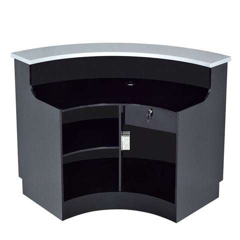 Dir Led Lighting Reception Desk Janus Curved L Shaped 4888 Pro