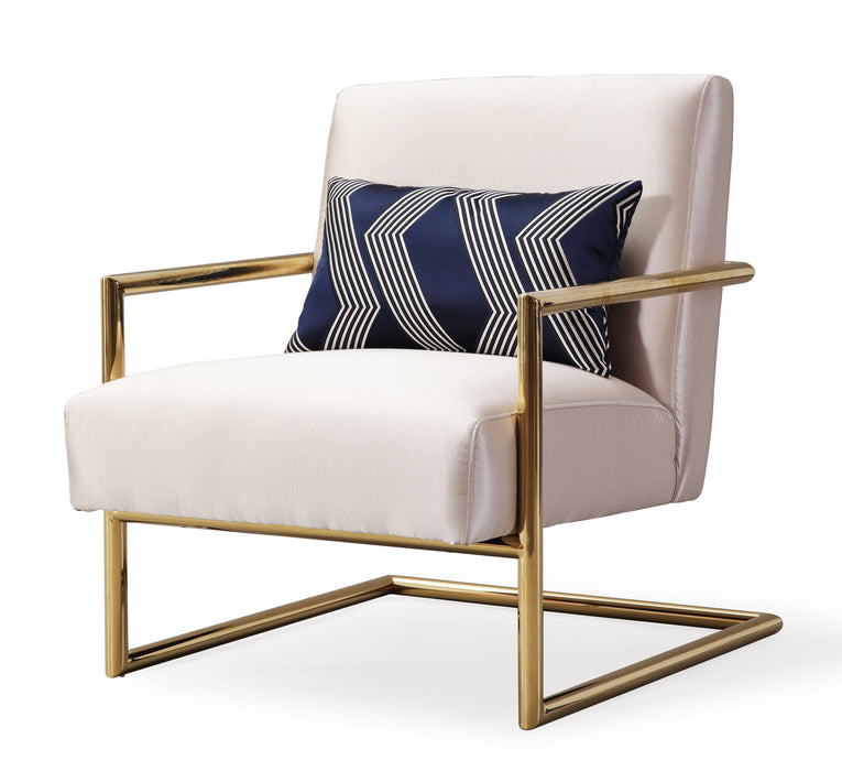 elle beige linen chair