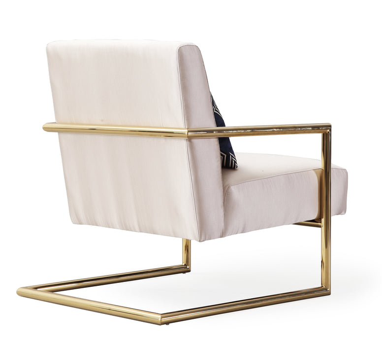 elle beige linen chair