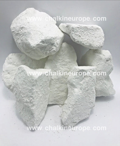 Edible Clay : WHITE edible Clay chunks (lump) natural for eating