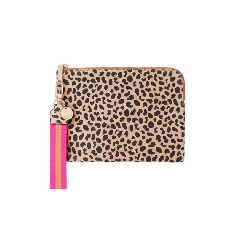 paige clutch in spot suede with wristlet by arlington milne at Unearthed Homewares