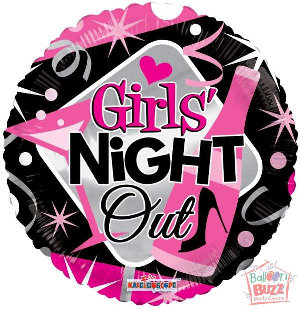 18-inch - Girl's Night Out - Helium-Filled Foil Balloon