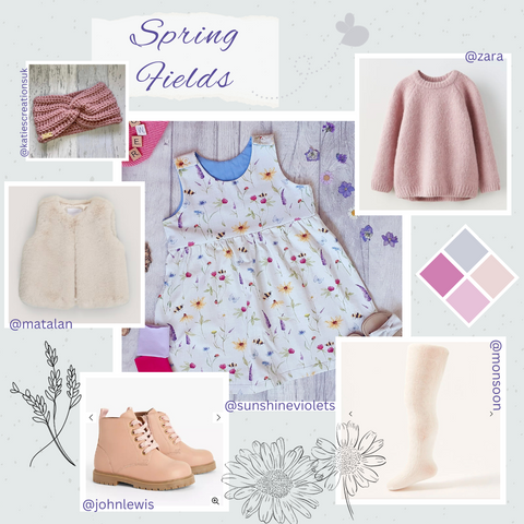 Spring Fields Pinafore Dress Outfit Inspiration Winter