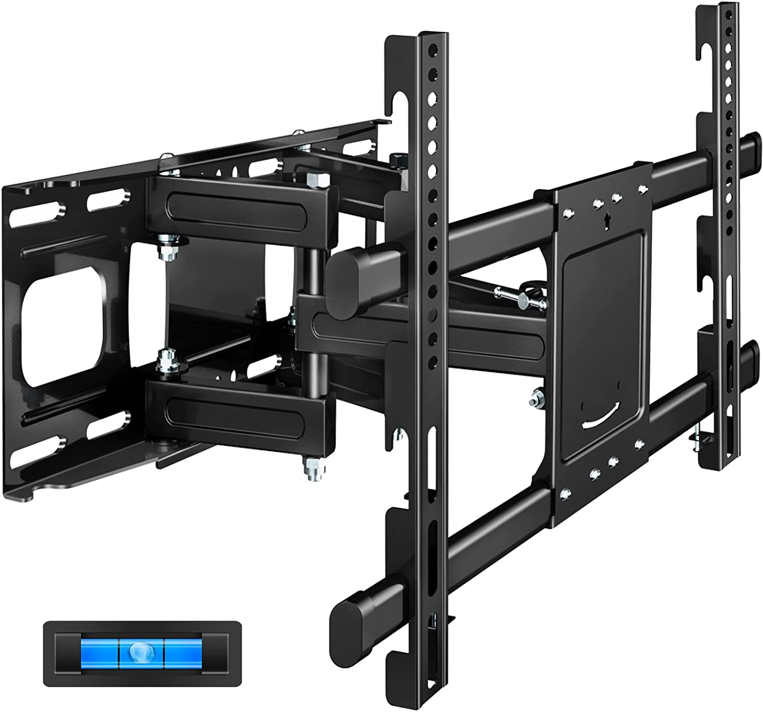 Full Motion TV Wall Mount with Height Setting, JUSTSTONE TV Bracket ...