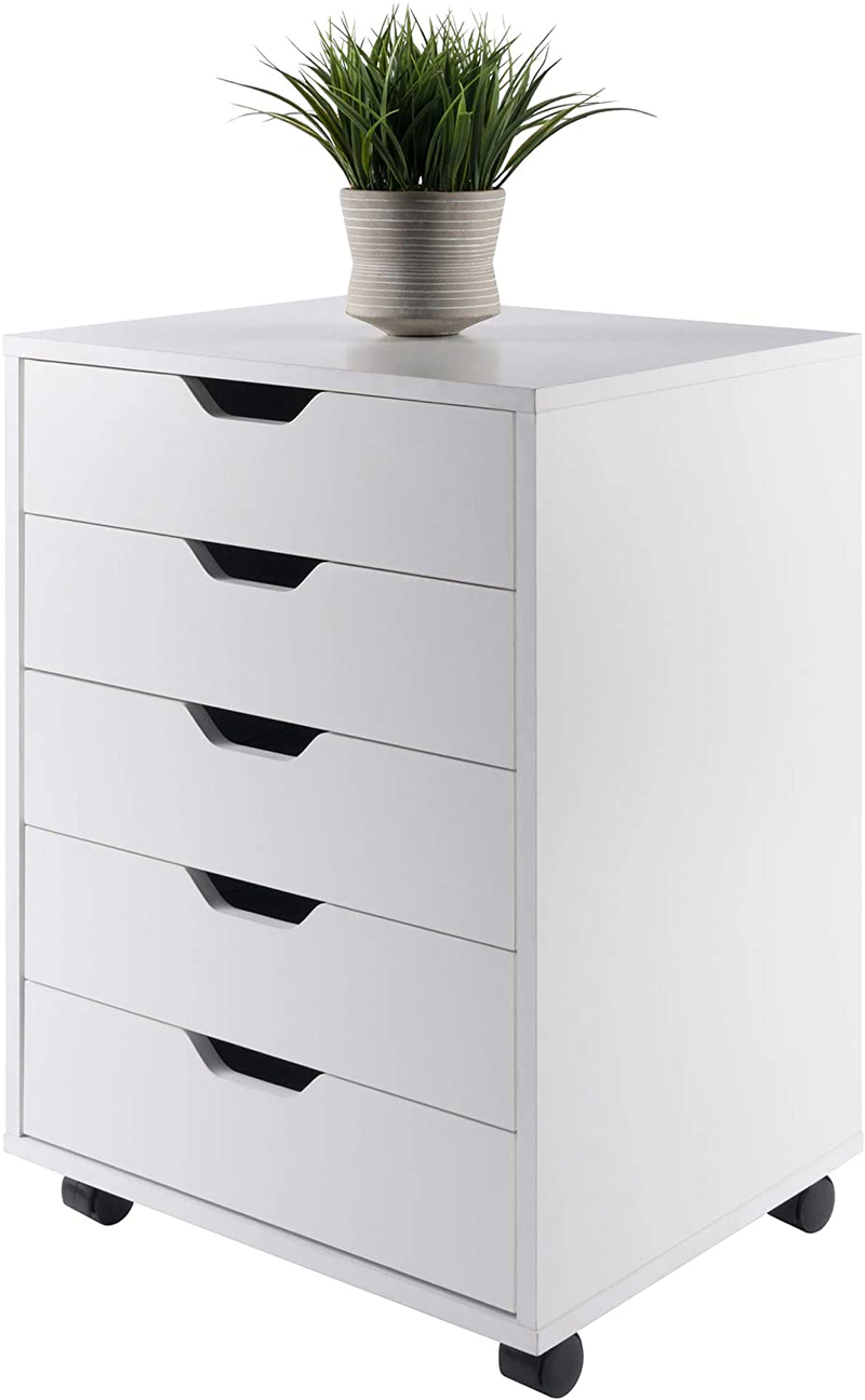 Winsome Halifax 5 Drawer, White