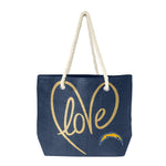 San Diego Chargers Rope Tote (Navy Gold)