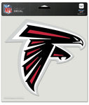 Atlanta Falcons Decal 8x8 Die Cut Color