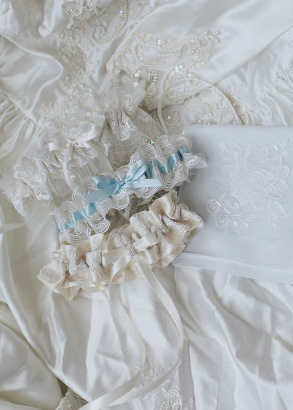 How To Use Mother's Wedding Dress To Make 3 Bridal Garters