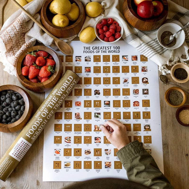 100 Foods Of The World Scratch Off